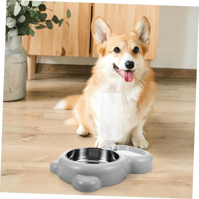 Milisten Multi-Function Pet Feeder Automatic Water Dispenser Bowl for Slow Eating Easy Design for Home and Pet Shops