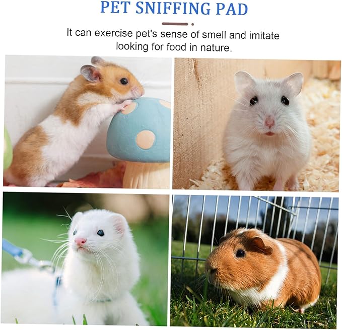 HANABASS Small Pet Snuffle Mat for Nose Work Sniffing Pad for Rabbits Hamsters and Small Animals Slow Feeding Healthy Eating Non-Slip Design