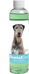 Healthy Breeds Dog Dental Care Water Additive for Irish Wolfhound - Helps Freshen Breath, Reduce Plaque & Control Tartar - Mint Flavor - 8 oz