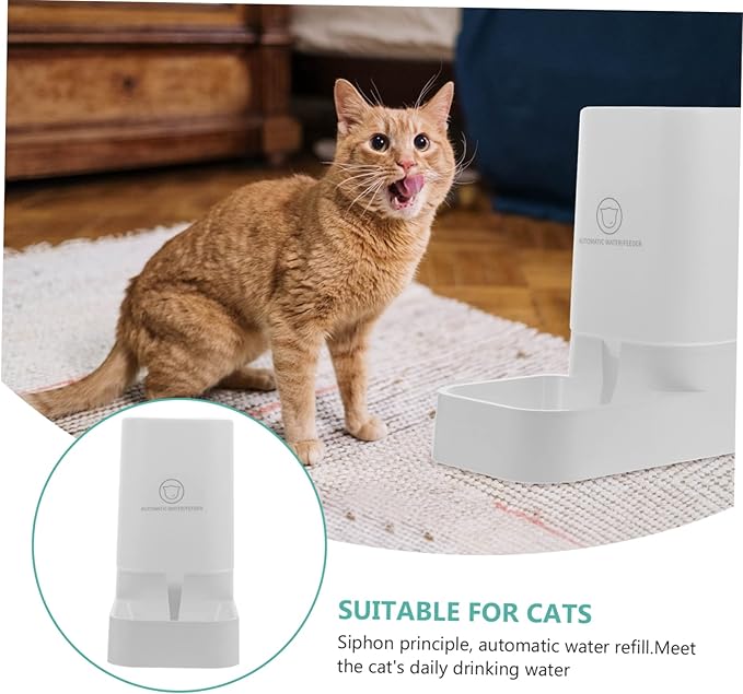 GANAZONO Pet Water Feeder Portable Dog Water Bowl Auto Dispenser for Busy Parents