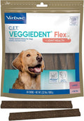 Virbac C.E.T. VEGGIEDENT Flex Tartar Control Chews for Dogs - Large