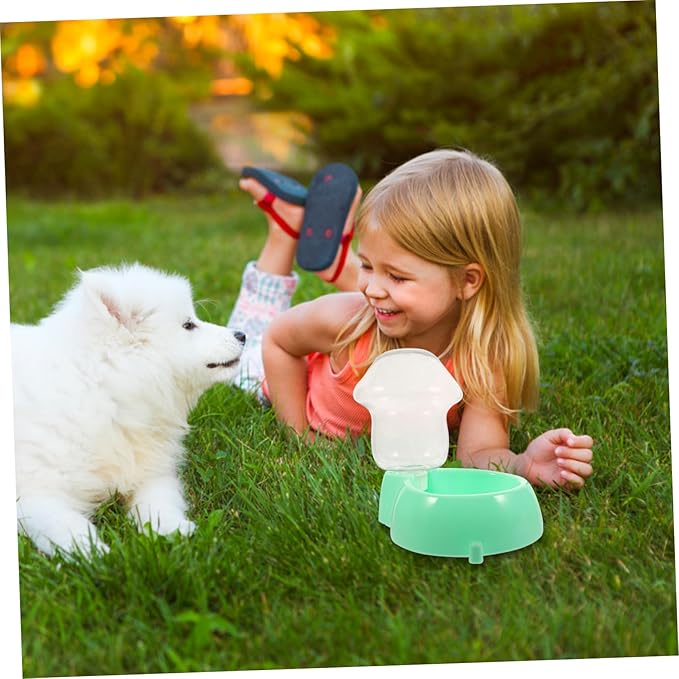 POPETPOP Automatic PET Water Feeder 1.5L Capacity Dog Water Dispenser Food-Grade Plastic for Dogs and Cats Easy to Use No Spill