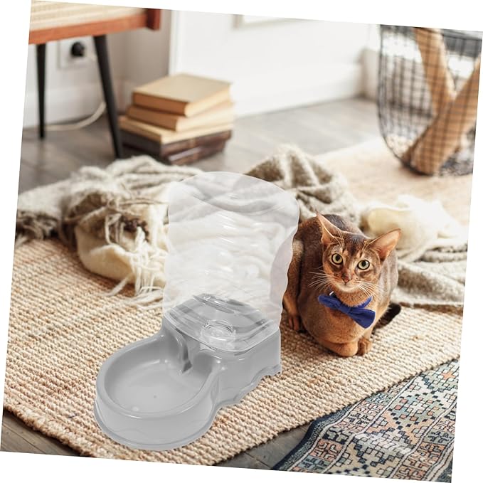 Automatic Dog Feeder Water Dispenser Gravity Pet Drinking Bowl Shatter Resistant Dog Feeder Bowl Easy to Fill Practical Pet Accessory