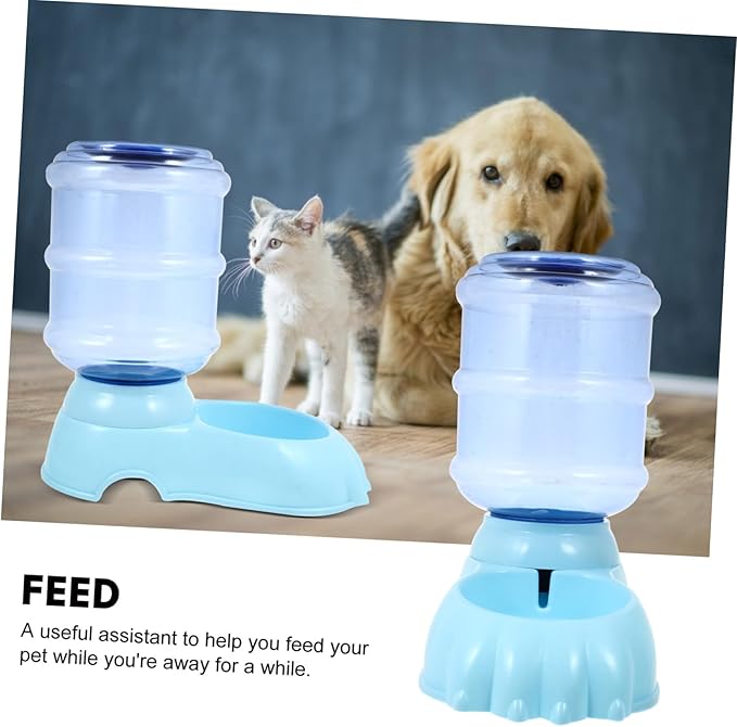 HANABASS Automatic Pet Water Dispenser Gravity Feeder for Dogs and Cats Pet Water Feeder Random Color
