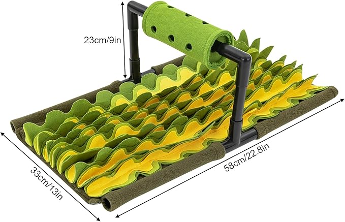 Dog Feeding Mat, Snuffle Mat, Pet Snuffle Mat for Dogs, for Relieving Tension and Anxiety, 22.8 * 13 * 9in, Encourage Natural Foraging