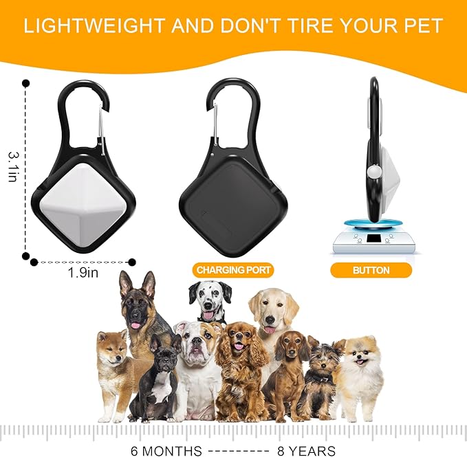 Dog Collar Light 4 Modes RGB Lights High Capacity USB Rechargeable Dog Light Waterproof for Night Walking(2 Pack Black)