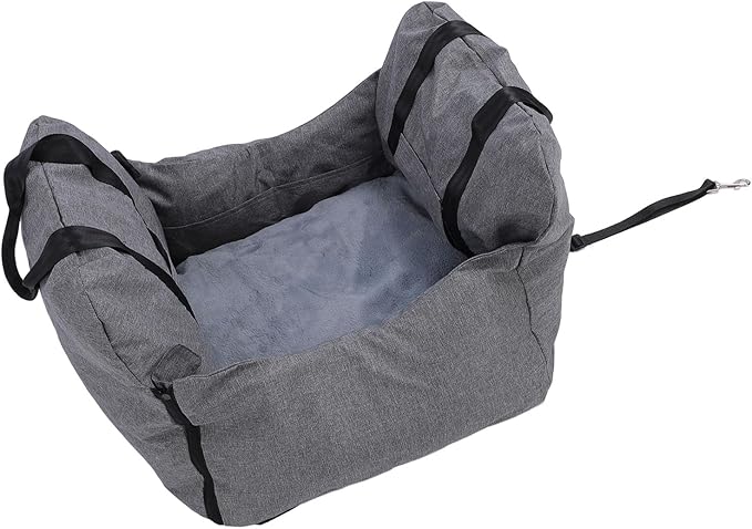 Brrnoo Dog Car Seat, Travel Safety Car Seat for Small Mid Dogs, Soft PP Cotton Detachable Washable Pet Booster Seat, Dog Carrier Bed