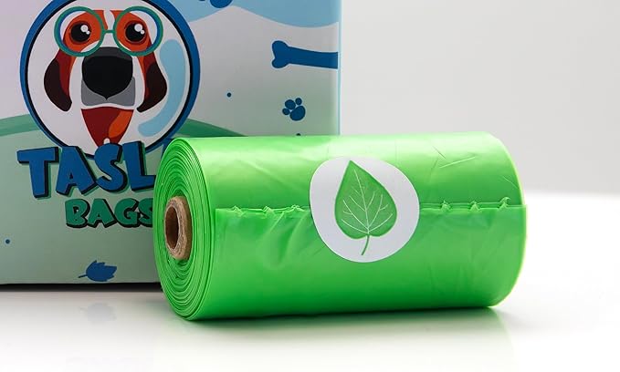 Tasla Dog Poop Bags, Scented, 8 Rolls, 120 Bags Total