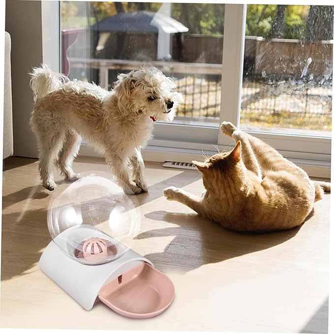 BESPORTBLE Dog Cat Automatic Waterer Practical Pet Water Holder Large Bowl Bubble Water Fountain Pet Supplies for Home