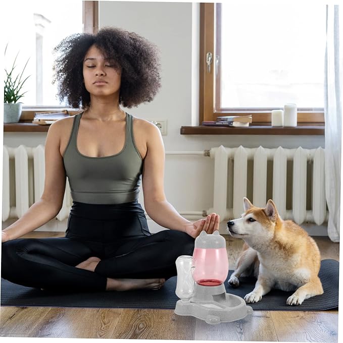 SUPVOX Automatic Cat Water Dispenser Pet Feeder Food Container Slip Break-Resistant Easy to Clean