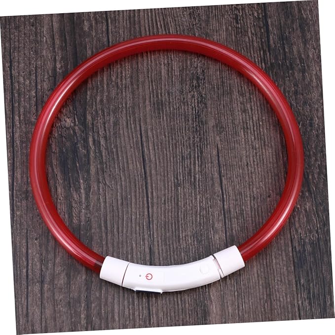 HANABASS Led Glowing Pet Dog Collar USB Rechargeable Dog -Saving Design for Night Visibility