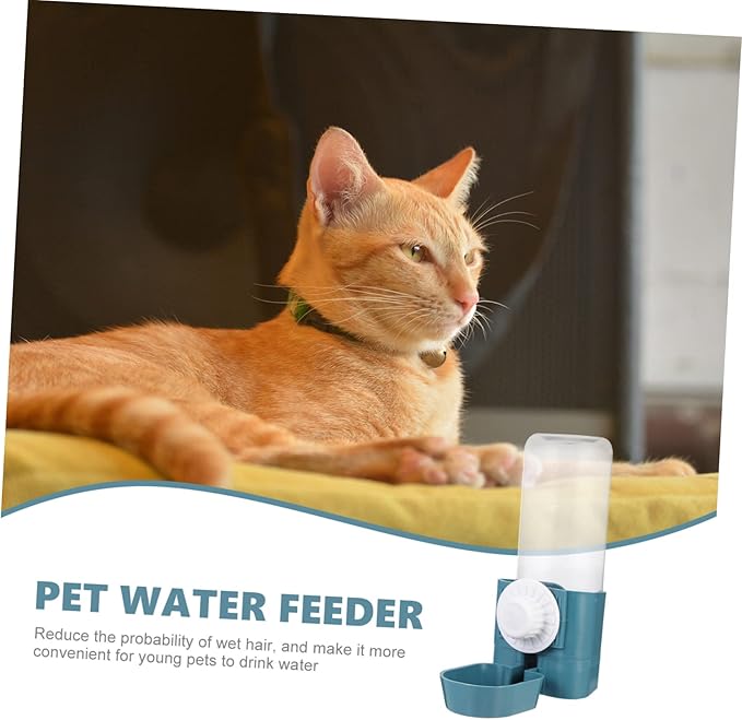 Kisangel 3pcs Pet Water Dispenser for Cats and Dogs Automatic Hanging Water Bottle Easy to Install Suitable for Cages