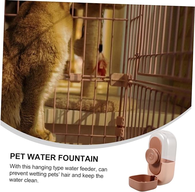 Hanging Pet Water Feeder Automatic Water Dispenser for Dogs Convenient and Practical for Pet Cages