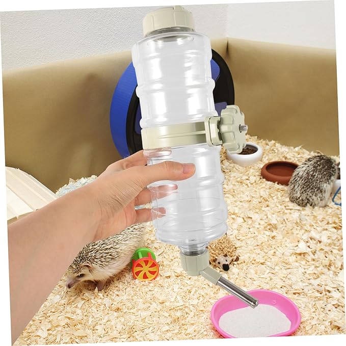 GANAZONO Automatic Pet Water Dispenser Leak Water Feeder for Dogs Cats Rabbits and Small Animals Hanging Water Bottle for Crates Easy to Install and