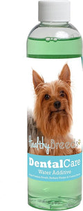 Healthy Breeds Dog Dental Care Water Additive for Silky Terrier - Helps Freshen Breath, Reduce Plaque & Control Tartar - Mint Flavor - 8 oz