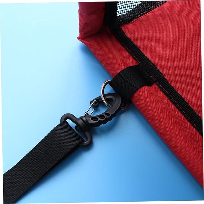 Sosoport Mesh Pet Bag for Car Dog Car Seat Thick Support Rods Safe Travel Companion