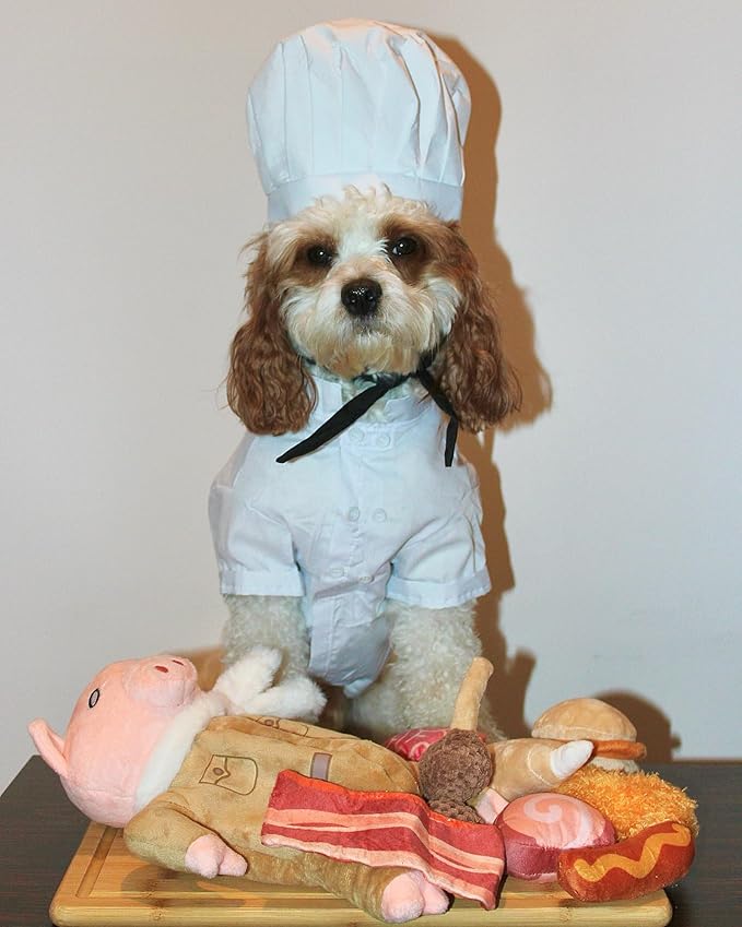 Nocciola Stuffed Pig Dog Toys: Hide and Seek Funny Squeaky Crinkle Plush Dog Chew Toys for Small Medium Breed, Cognitive Training Pet Enrichment Gifts Supplies