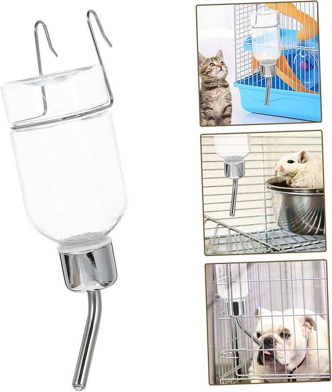 SUPVOX 2pcs Pet Water Bottle Hanging Feeder for Dogs Rabbit Automatic Water Dispenser Safe Healthy