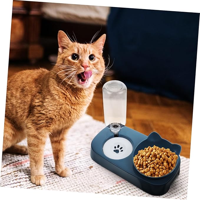 Totority Dog Water Feeder Bowl Automatic Pet Food Dispenser Bottle Raised Pet Drinking Bowl for Cats Dogs