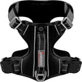 BARKBAY Dog Harness No Pull with ID Tag Pocket - Heavy Duty, Reflective, Easy Control for Large Dogs(Black,XL)