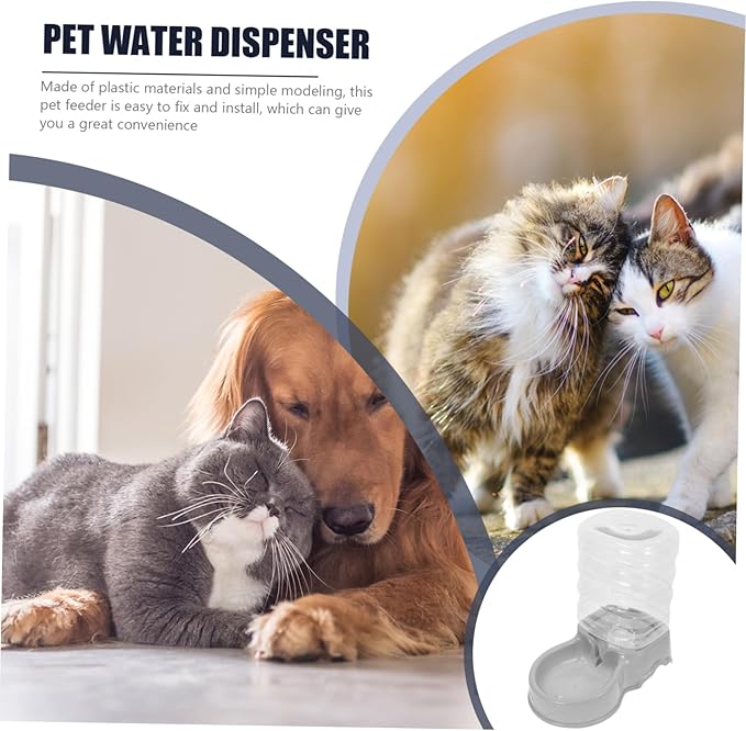 SUPVOX Cat and Dog Water Dispenser Automatic Pet Feeder Large Capacity Pet Water Fountain Plastic Material