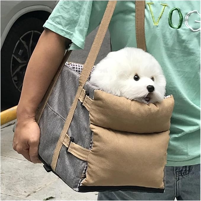 Dog Cat Carrier - Dog Car Booster Seat For Cats Dogs With Dog Travel Car Carrier With Safety Tethers Console Car Seat For Dogs(Blue)