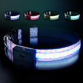 LED Dog Collar - Brightest Light Up Dog Collars - 1,600 Feet of High Visibility - Magnetic Charging - Dog Lights for Night Walking, Heart Medium