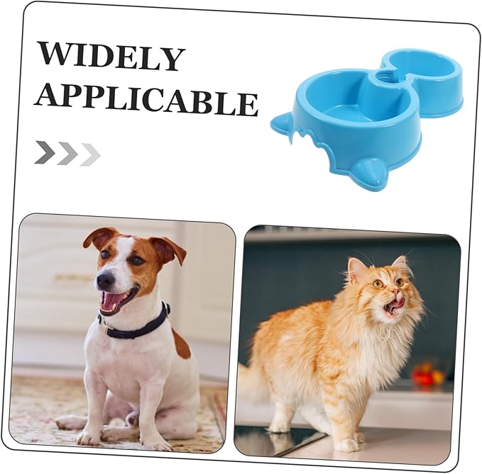 Pet Food Water Dispenser Dual Dog Bowl Slow Feeder Bowl for Small Dogs Automatic Feeder for Cats