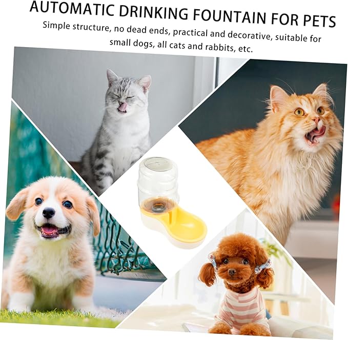 Milisten 1pc Automatic Pet Water Bowl Dispenser Design for Cats and Dogs Easy to Material for Pets Replacement for Old Bowls