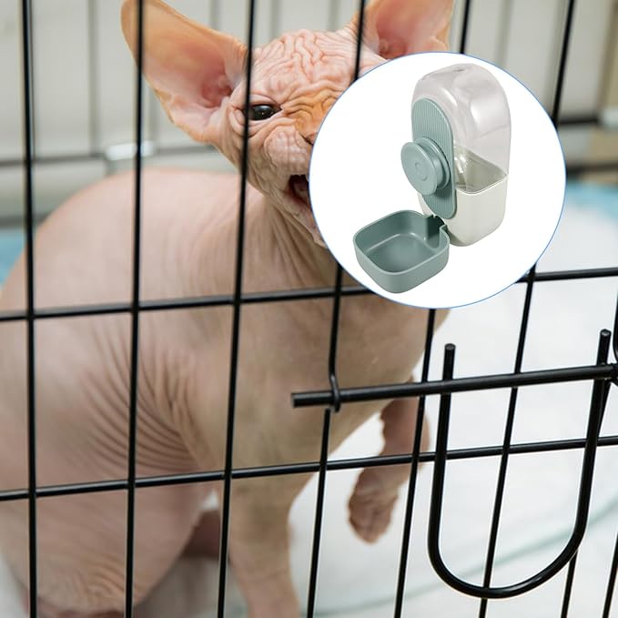 MERRYHAPY Hanging Pet Water Dispenser for Dogs Stable Clean Drinking Automatic Water Feeder with Body for Easy Monitoring for Crates Cages Design
