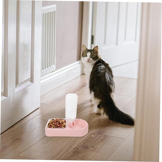 Mipcase Double Pet Water Feeder for Dogs and Cats Creative Automatic Water Dispenser Tool Safe and Smooth Design for Home and Pet Shops
