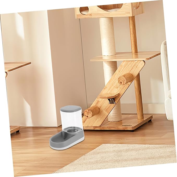 Happyyami Dog Cat Automatic Feeder Programmable Food and Water Dispenser Large Gravity Bowl No Spill Pet Feeding Mat Included
