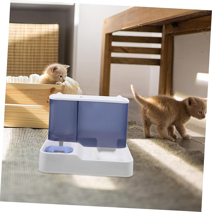 Sosoport Sturdy Pet Drinking Feeder Automatic Pet Waterer Bowl Filter for Small to Medium
