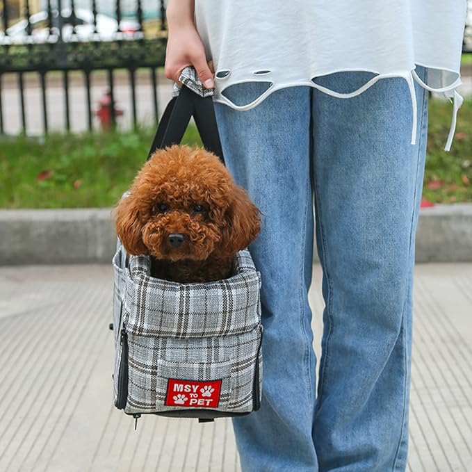 Dog Seat Centre Console Car for Small Dogs and Cats,Dog Booster Car Seat Arm Rest Dog Car Seat,Non-Slip Dog Car Seat Travel Pet Carrier Bed Front Carseats Carrier Bag Dog Basket