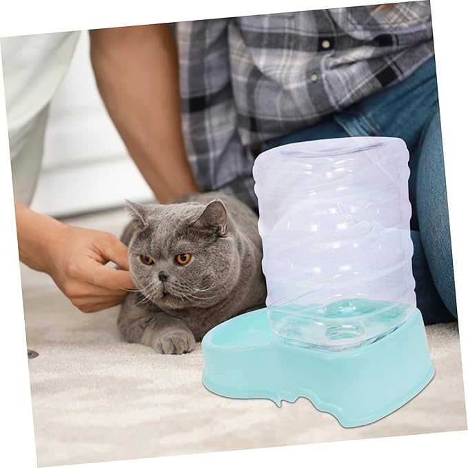 VANZACK Automatic Cat Water Fountain Cat Feeder Pet Feeder Dispenser for Dogs Bowl Easy to Clean