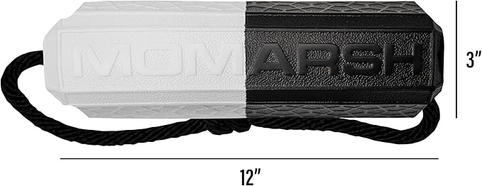 Momarsh Floating Dog Training Bumper | Durable Dummy with Easy Launch Rope | Advanced Waterfowl Hunting Retriever Dog Tool | Enhance Agility and Obedience