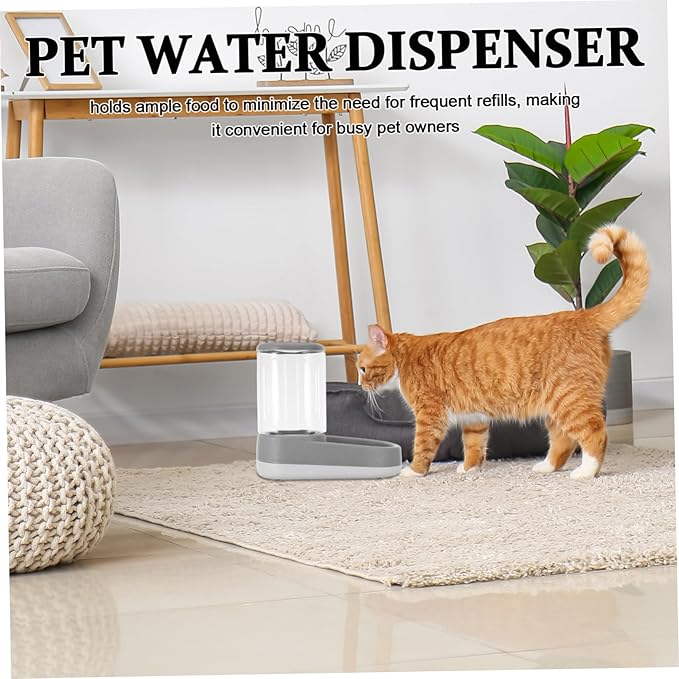 Automatic Pet Feeder and Water Dispenser for Dogs and Cats Portion Control Food-Grade Materials for Small to Pets for Home Travel