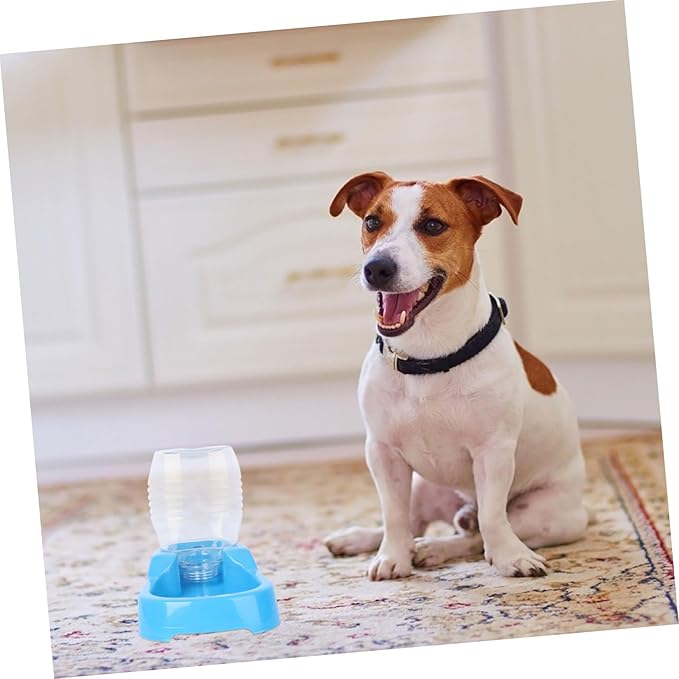 Pet Water Feeder Bowl Automatic Drinking Tool for Dogs and Puppies Blue Convenient and Unique Design Safe and Eco-Friendly Pet Supply