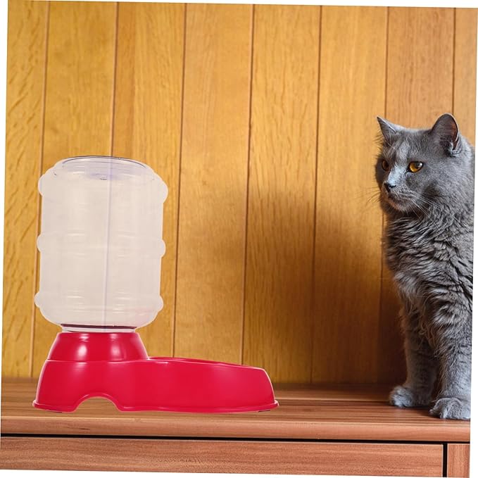 Pet Drinking Water Basin Large Dog Water Bowl Automatic Feeder -Slip Base for Outdoor Use