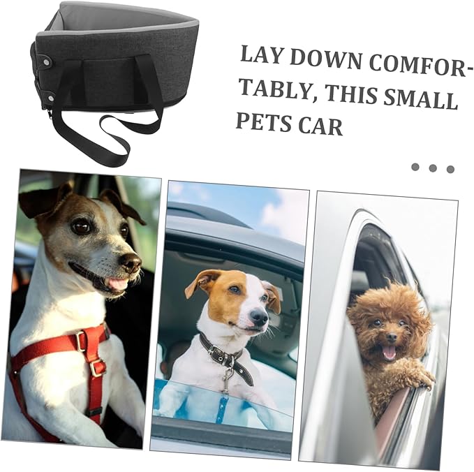 Portable Dog Car Seat for Pets Console Dog Bed with Soft Cushion for Color Travel Accessory for Dogs and Cats
