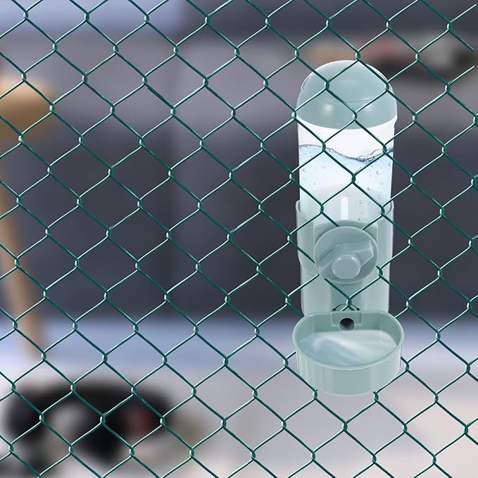 Water Dispenser for Dog Automatic Pet Water Dispenser Pet Hanging Feeder Cage Feeder Abs -Over for Cats and Dogs