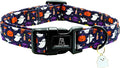 Lionheart glory Dog Collars Fall Halloween Pumpkin Collar Dog Heavy Comfortable Adjustable Dog Collar for Large Dogs, Ghost, Pumpkin