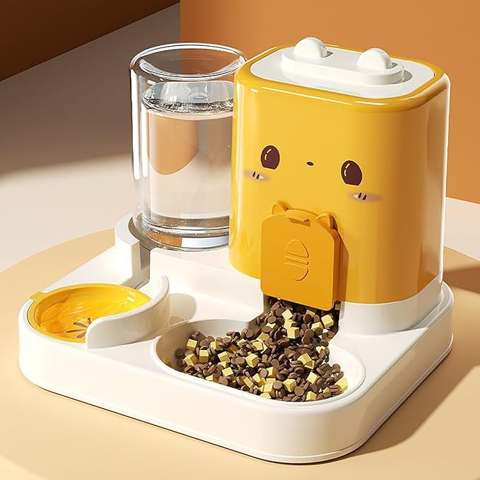 Automatic Dog Feeder – Food Water Dispenser, Large Capacity, Pet Supplies | Auto Food Feeder for Indoor Pets | Kitten Puppy Feeding Station