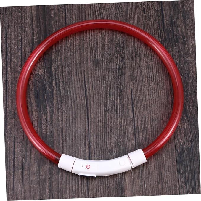 FRCOLOR 3pcs Led Glowing Dog Collar USB Rechargeable Pet Collar for Night Safety -Saving Flexible Shapes