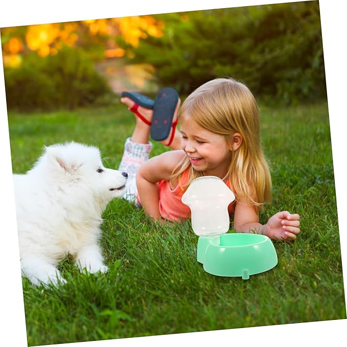 BESPORTBLE Automatic Pet Water Dispenser Transparent Water Feeder for Dogs and Cats Durable Plastic Drinking Bowl Compact and Easy to Clean for Home Travel