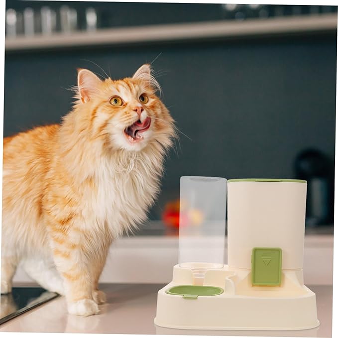 Large Capacity Automatic PET Feeder and Water Dispenser Dry-Wet Separation PET Water Bowl for Dogs and Cats Easy to Clean Filters