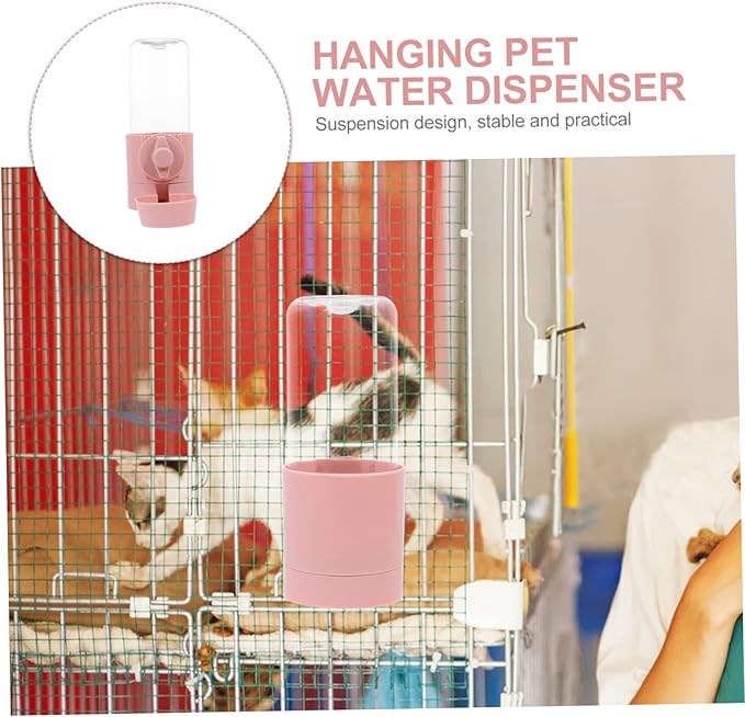 BESPORTBLE Hanging Dog Waterer Automatic Pet Feeder Large Bowl Water Dispenser Pp Material No Spill Easy to Clean