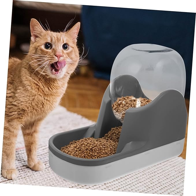 BESPORTBLE 1pcs Cat Dog Water Feeder Automatic Pet Water Dispenser Large Capacity Gravity Waterer Plastic Detachable Bowl Home Pet Waterer