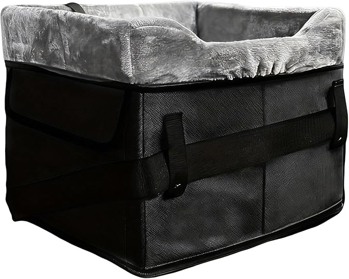 Dog Seat Car – Washable Plush Puppy Carrier, Booster Storage Pockets Under, 25 Lbs Vehicle Travel Road | Cars Washable Plush Puppy Carrier - Dog Booster Car Seat with Storage Pockets for Under 25 L