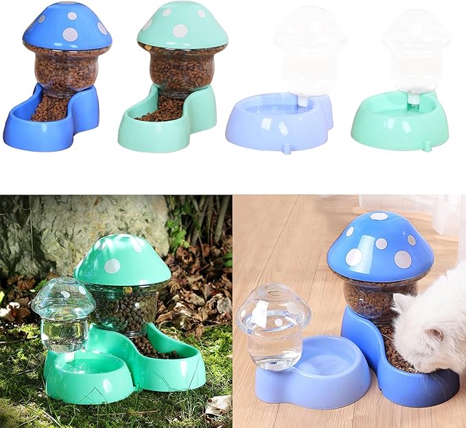 Dog Food Bowl Auto Feeding Container for Cats Dogs Water Drinking for Pet Dry Treats Water Dispenser Supplies for Small Supplies for Toy